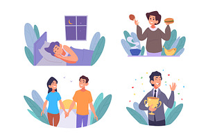 Human needs. Concept illustrations, a Person Illustration by Onyx