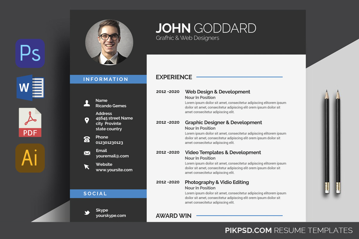 The Resume / CV, a Resume Template by graphicforest (Photo 2 of 7)
