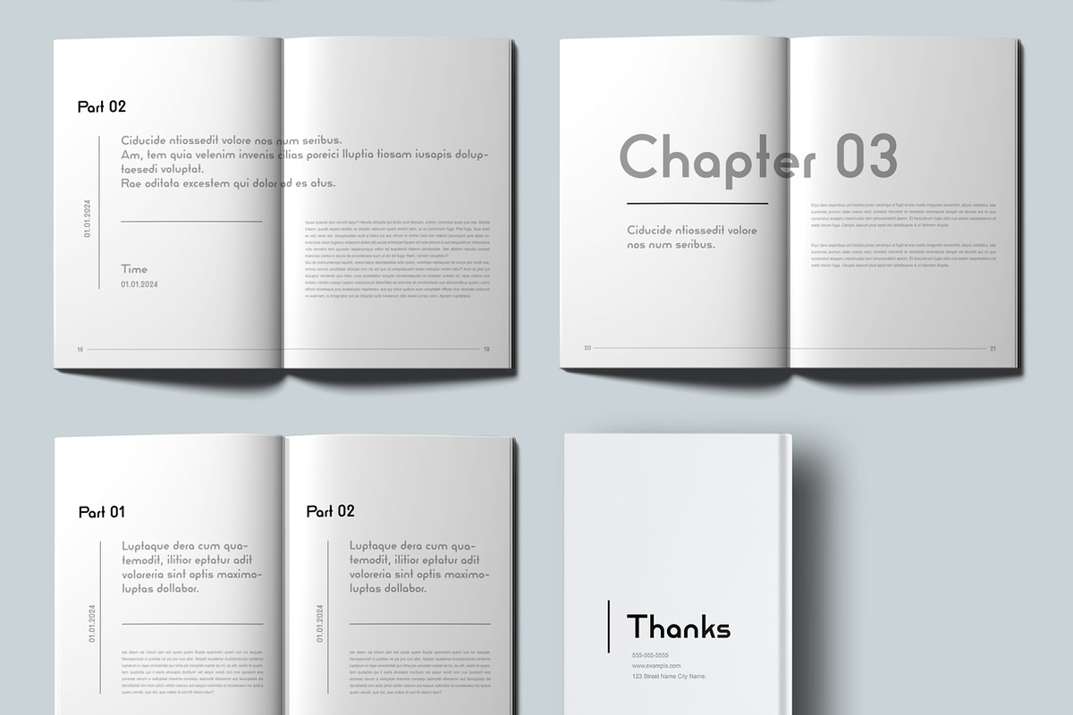 Book Template Layout, a Magazine Template by ContestDesign (Photo 4 of 4)