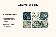 Indigo Grove Eucalyptus Botanicals, a Pattern Graphic by Ninterints (Thumbnail 2 of 10)