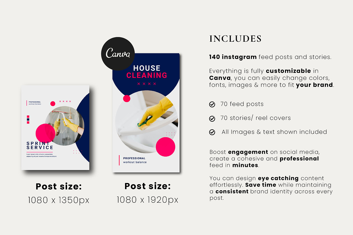 Instagram Templates for Cleaners preview 4