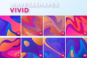 Waves&Shapes Vivid, a Texture Graphic by Olga Ryzychenko (Thumbnail 6 of 6)