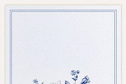 Blue floral bouquet illustration on textured paper creating a fo, an Illustration by Studio ANNA (Thumbnail 2 of 2)