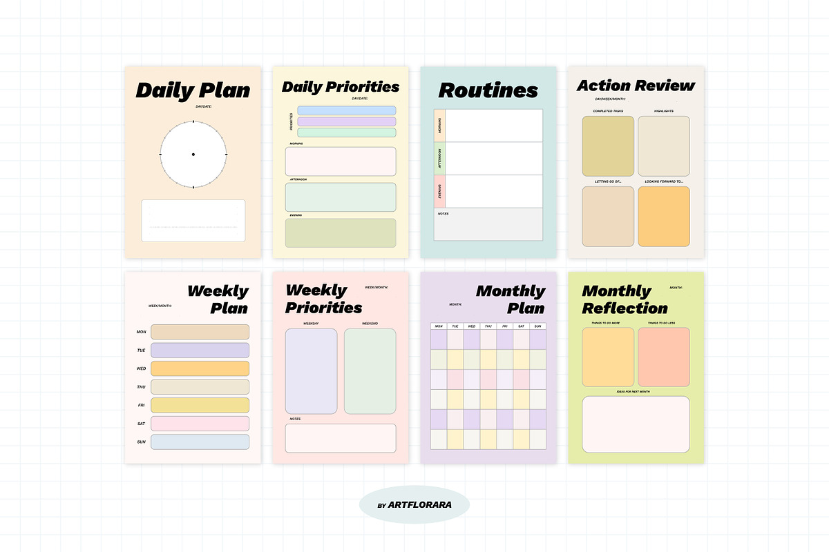 Modern Planner Template Collection