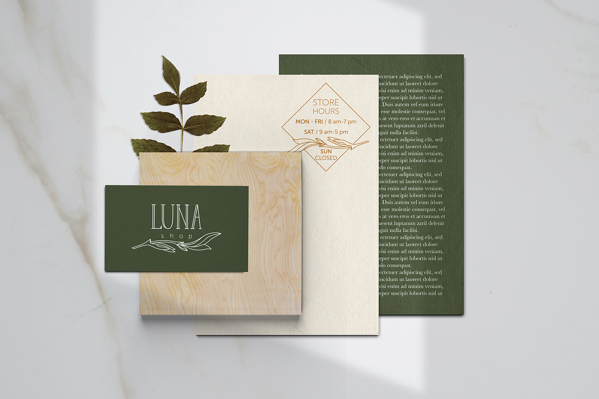 Minimalistic logo set. Logo template, a Branding & Logo Template by Ksenia Zmey (Photo 2 of 11)