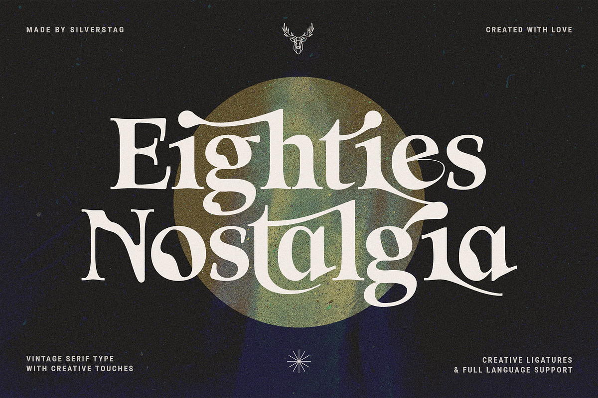 Eighties Nostalgia - Ligature Serif, a Serif Font by SilverStag Type Foundry (Photo 20 of 20)