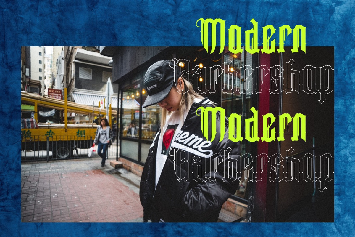 Roffes Brawry - Modern Blackletter, a Blackletter Font by Dhabee (Photo 6 of 15)