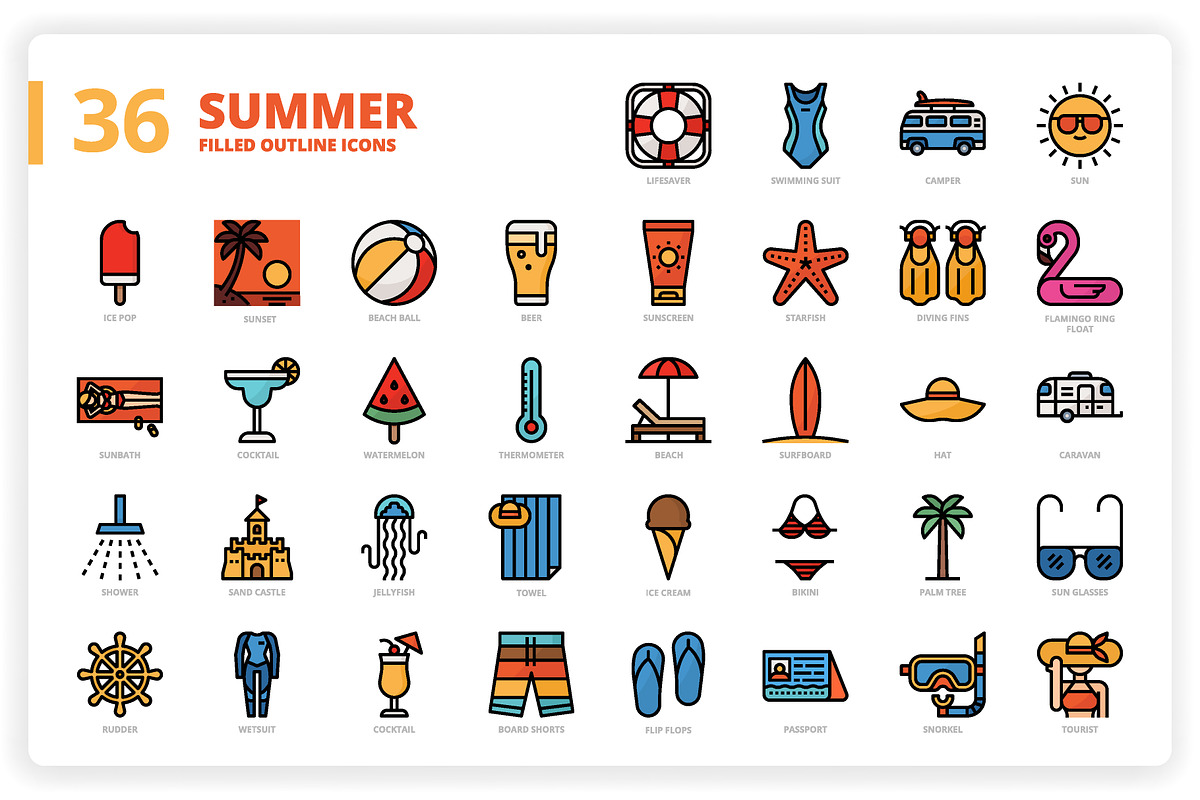 3,600 Icons x3 Styles, an Outline Icon by monkik (Photo 267 of 299)