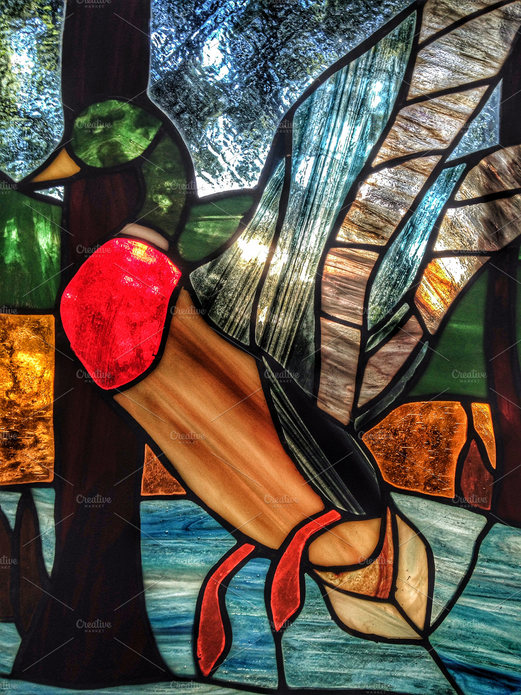 Lo-fi Stained Glass Duck