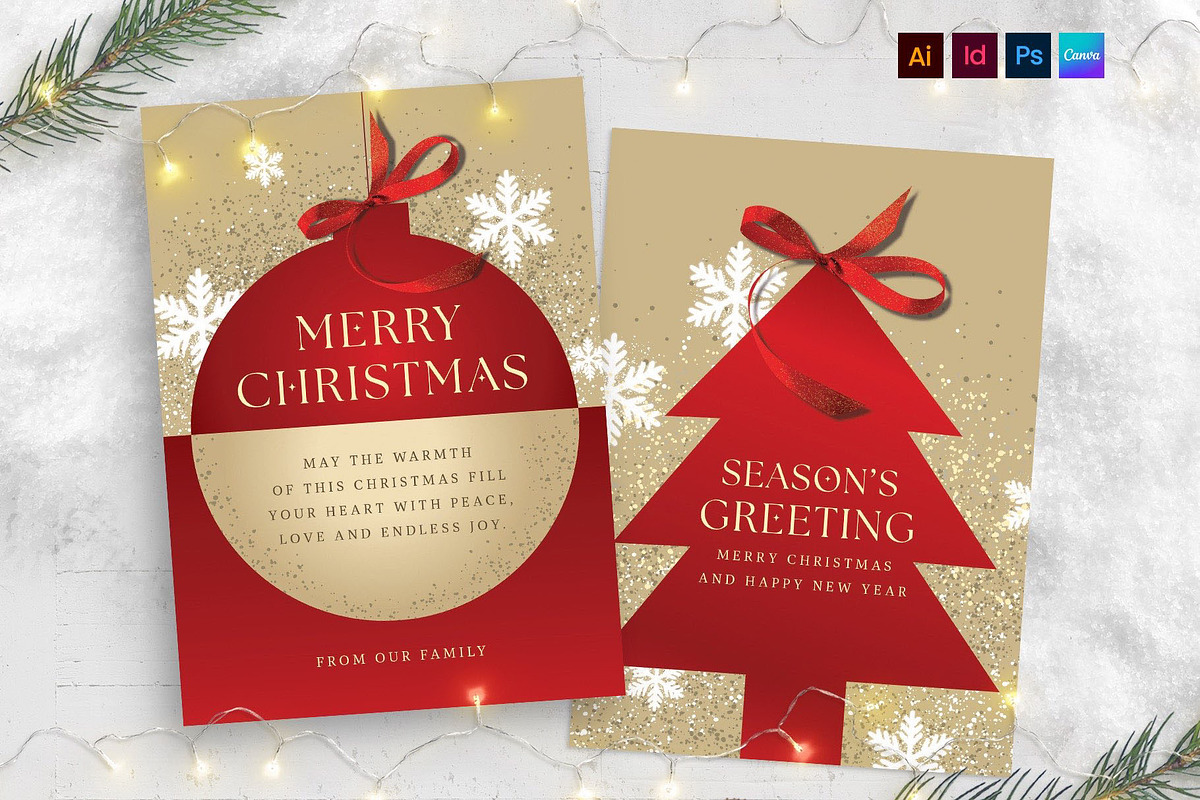 Christmas Greetings Card & Flyer, a Flyer Template by BrandPacks (Photo 2 of 5)