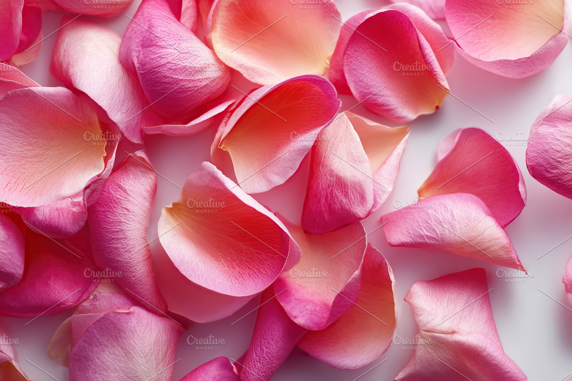 Soft swirl pattern of fresh rose petals arranged for decoration or craft use, a Nature Photo by AlyaAnd