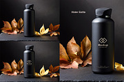 Autumn Leaves & Slate Mockup Set, a Packaging Mockup by BMACHINA Labs. (Thumbnail 5 of 5)