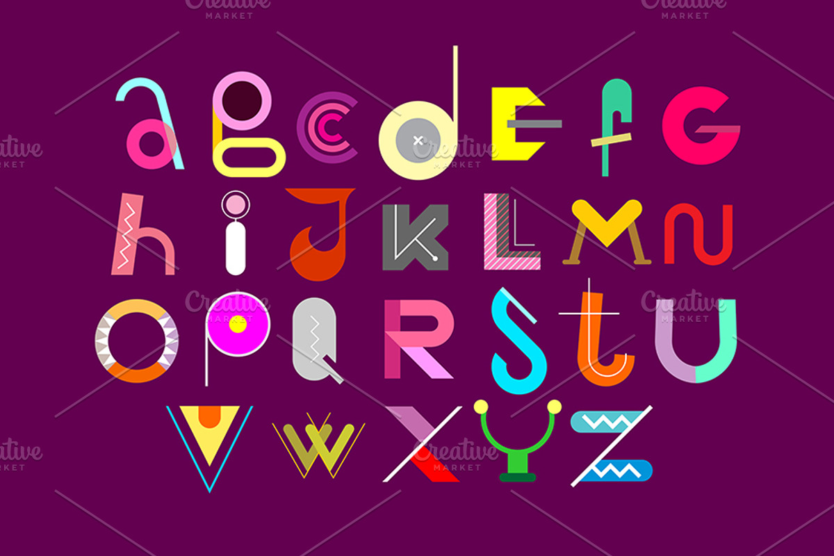Abstract Font Design, a Decorative Illustration by danjazzia