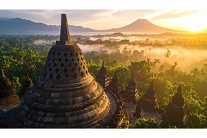 Scenic view of Borobudur temple at, an Architecture Photo by Igor Tichonow
