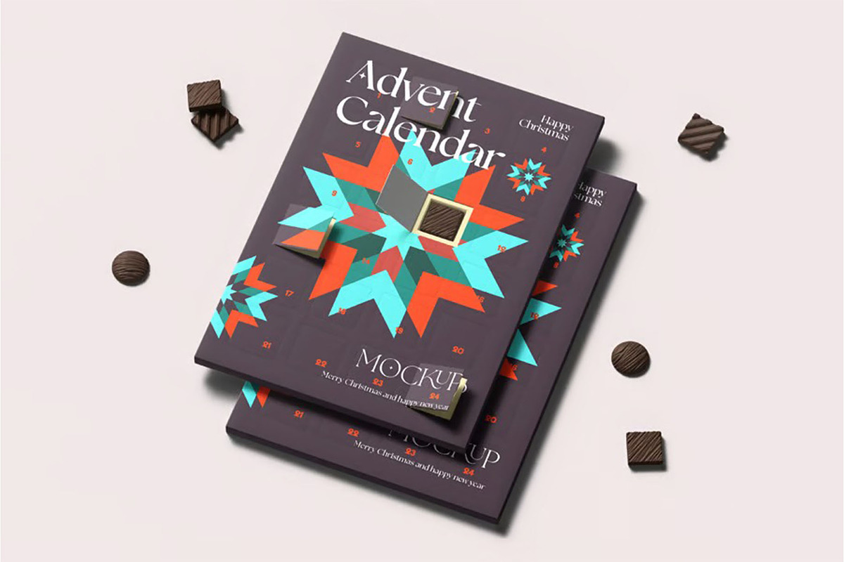 Advent Calendar Mock-up, an Advertising Mockup by zippypixelstudio (Photo 3 of 9)