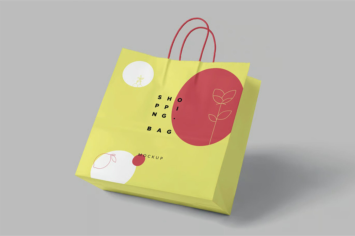 Shopping Bag Mockup, a Packaging Mockup by megostudi0 (Photo 4 of 8)