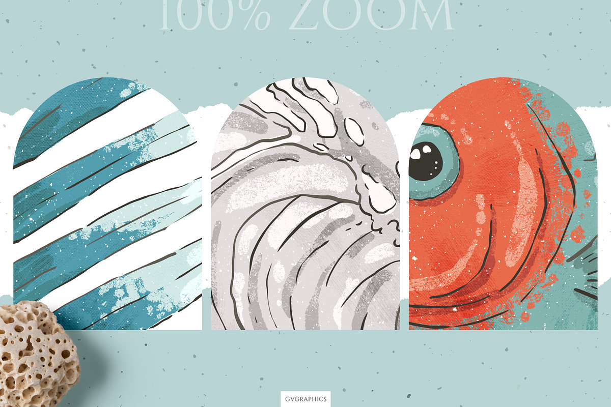 Deep Blue Illustrations #2, an Animal Illustration by GVGraphics (Photo 11 of 12)