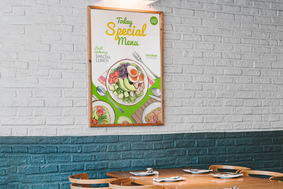 Avocado and Salad Watercolor, a Food Illustration by CreativeValuation (Photo 9 of 11)