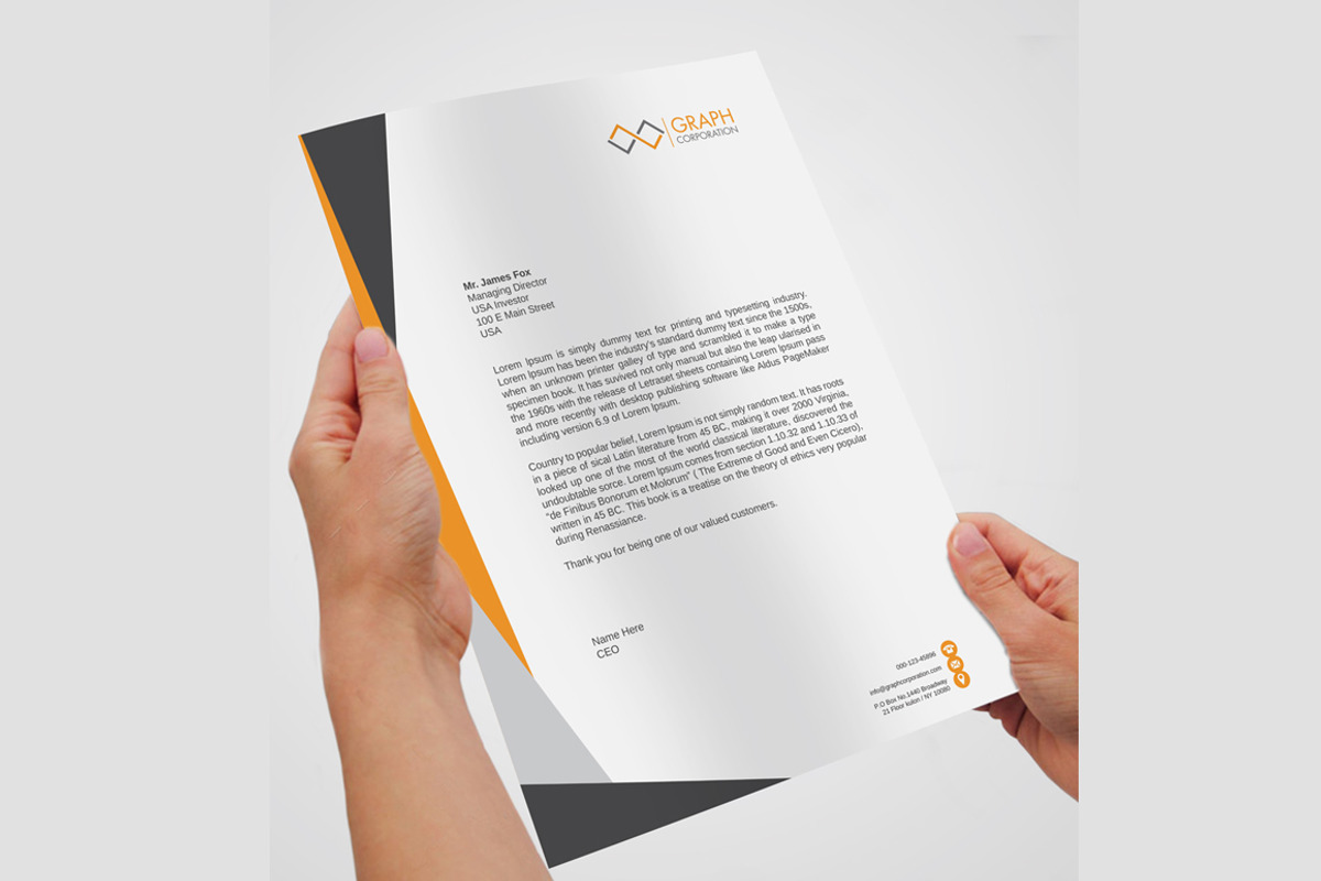 Letterhead, a Stationery Template by asimalikhan555 (Photo 3 of 6)