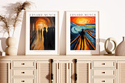 Art Print Poster Edvard Munch Style, an Object Illustration by Vibrand Studio (Thumbnail 9 of 12)