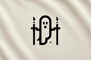 Ghost Candle Line Art Vector, a Seasonal Illustration by Vectorium Studio (Thumbnail 3 of 4)