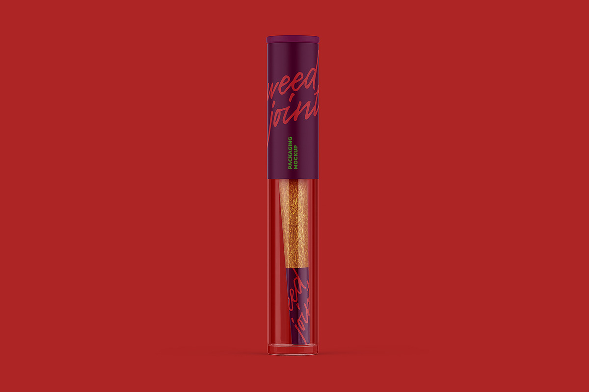 Weed Joint Pre-Roll Tube Mockup, a Product Mockup by easymock 2 (Photo 7 of 9)