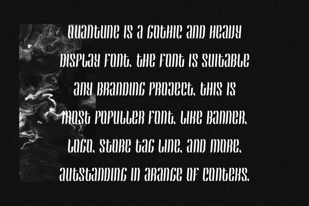 Quantune - Old English Font, a Blackletter Font by QR Design Studio (Photo 3 of 6)