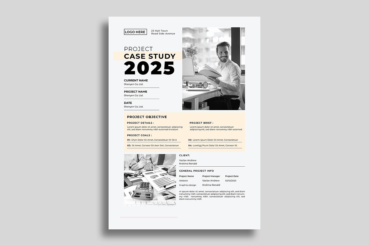 Case Study Template, a Stationery Template by Sharifull11 (Photo 2 of 4)