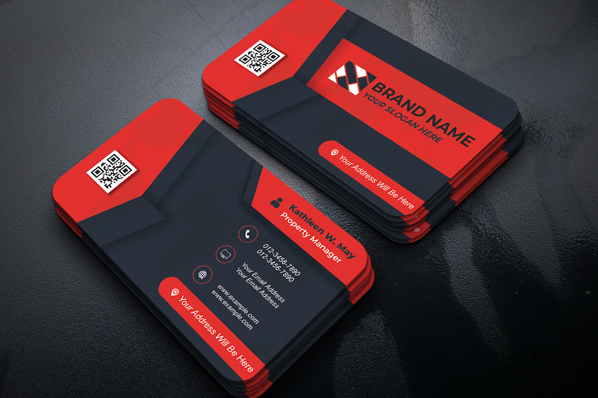 White Business Card PSD