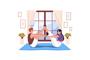 People do sports, home workout set, a Sport Illustration by PaperTrident (Thumbnail 8 of 9)