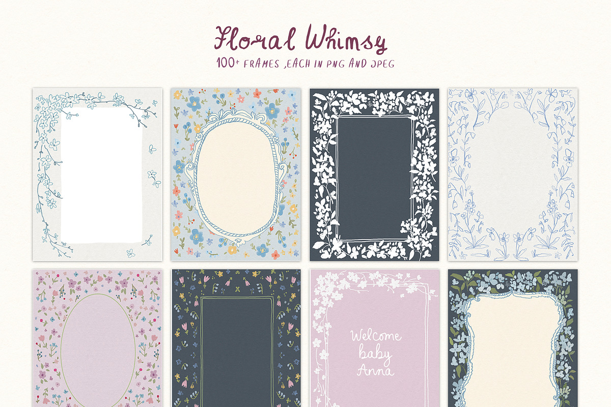 Cottagecore PNG Frames, Illustration, a Decorative Illustration by whiteheartdesign (Photo 55 of 57)