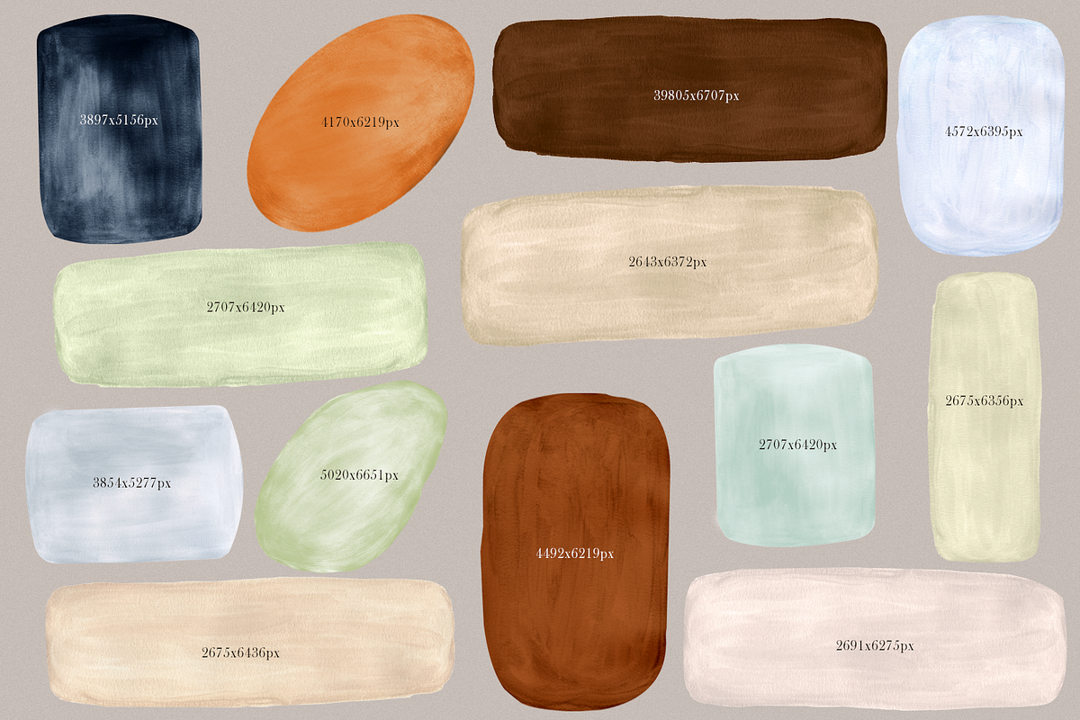 Watercolor Shapes Clipart Vol 3, a Shape Add-On by Photohacklovers (Photo 3 of 7)