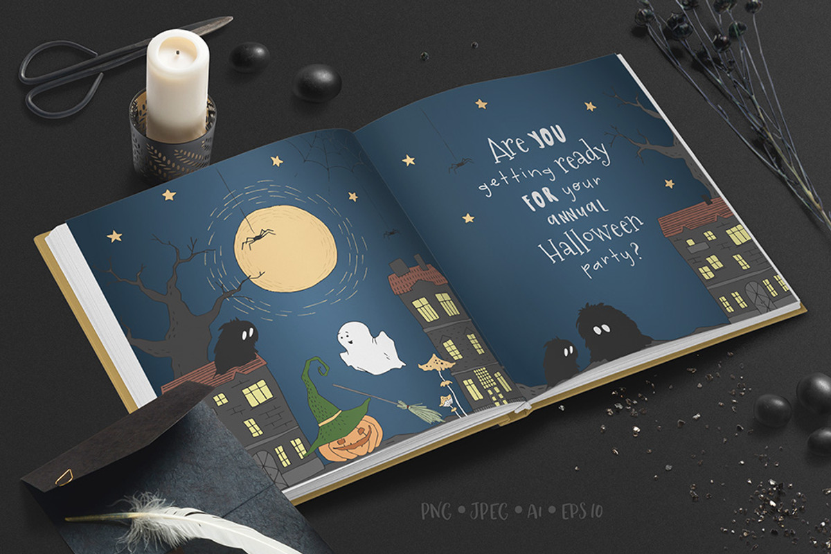 Cute Halloween Collection, an Illustration by Eva Katerina (Photo 6 of 19)