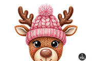 Crochet Faux Yarn Christmas Reindeer, an Illustration by Dream Creation (Thumbnail 1 of 5)