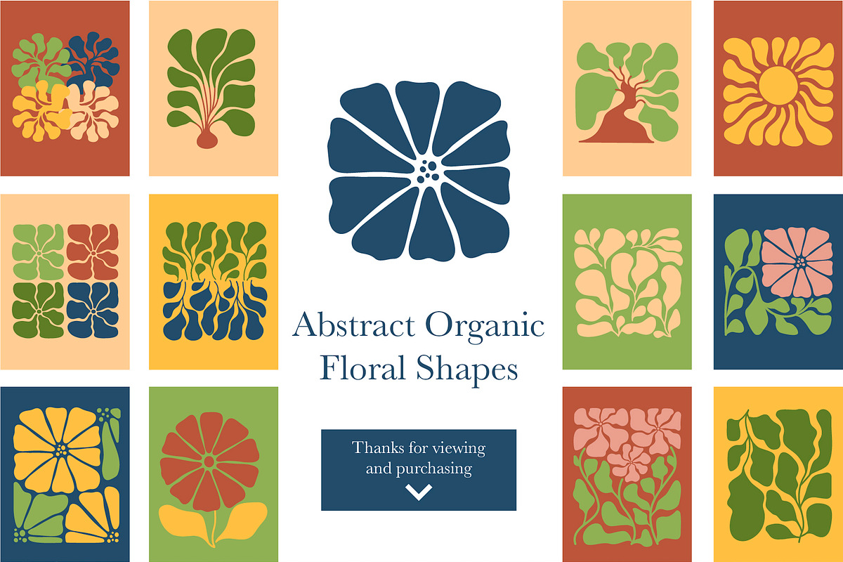 Modern Matisse Botanical Cutout Set, a Decorative Illustration by Lettering_Logo (Photo 6 of 6)