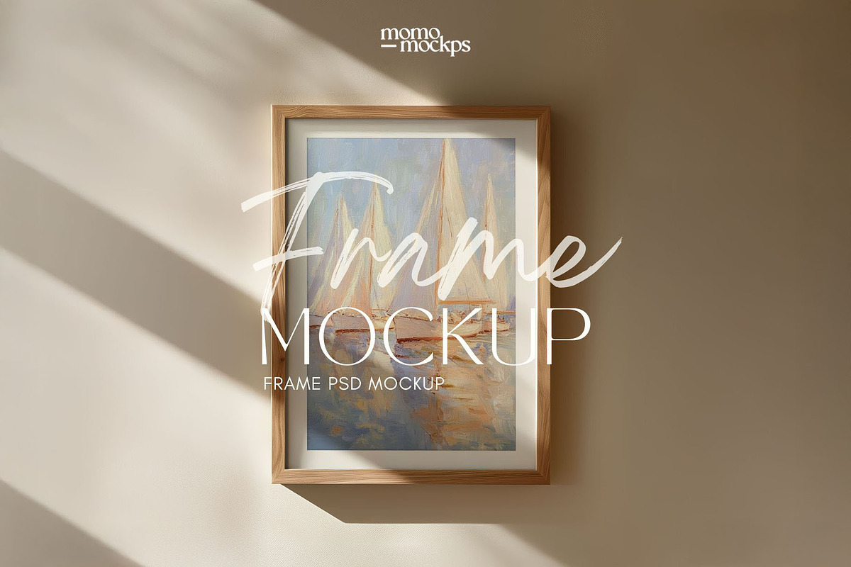 Frame Poster Art Mockup | DIN A PSD, a Household Mockup by momomockps (Photo 1 of 11)