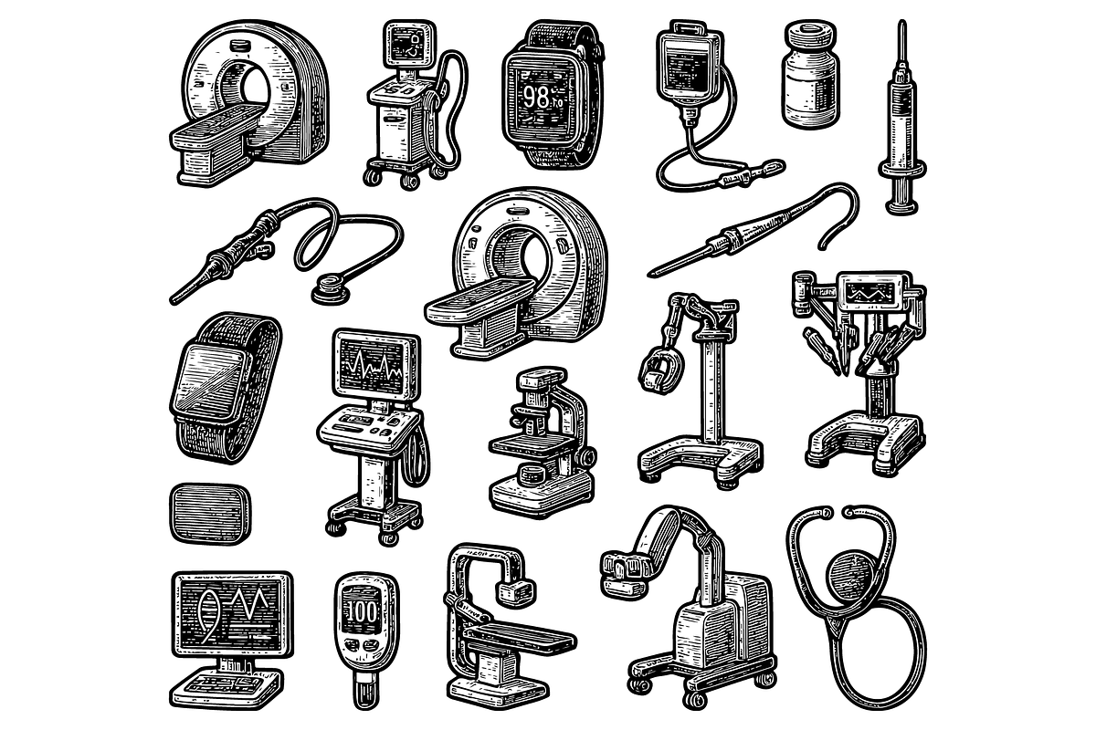 Medical Equipment Set, an Object Graphic by RT Studio (Photo 2 of 4)
