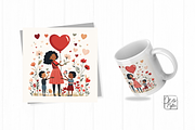 Mother & Kids Activity Clipart Set, an Object Graphic by ikarifq shop (Thumbnail 2 of 4)