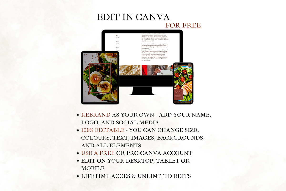 Recipe Book Template for Canva, a Poster Template by Digital By Nikoleta (Photo 10 of 10)