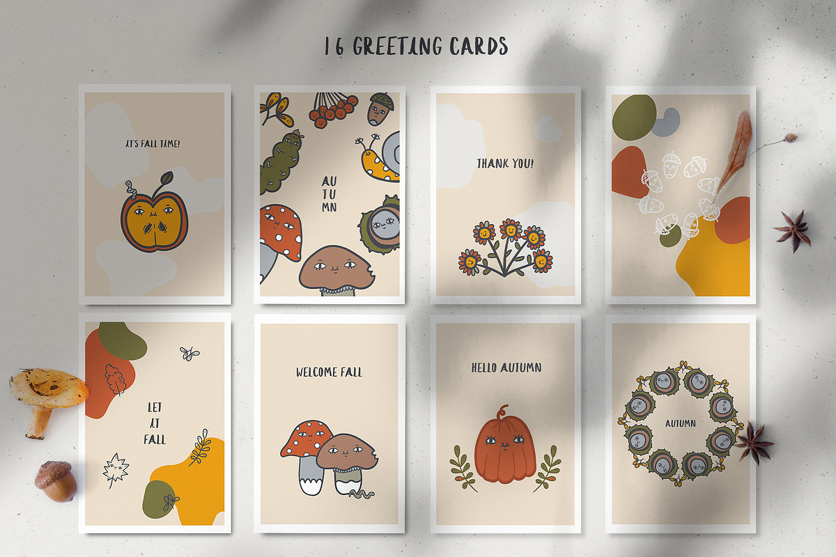 Autumn cute collection, a Seasonal Illustration by marmarina (Photo 3 of 10)