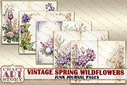 Spring Wildflowers junk journal Page, a Decorative Illustration by CraftArtStory (Thumbnail 3 of 5)