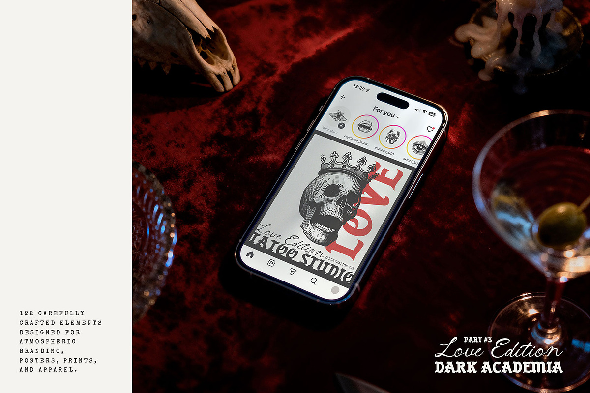 Dark Academia Love | Illustration, an Object Illustration by KetteCreate (Photo 4 of 13)