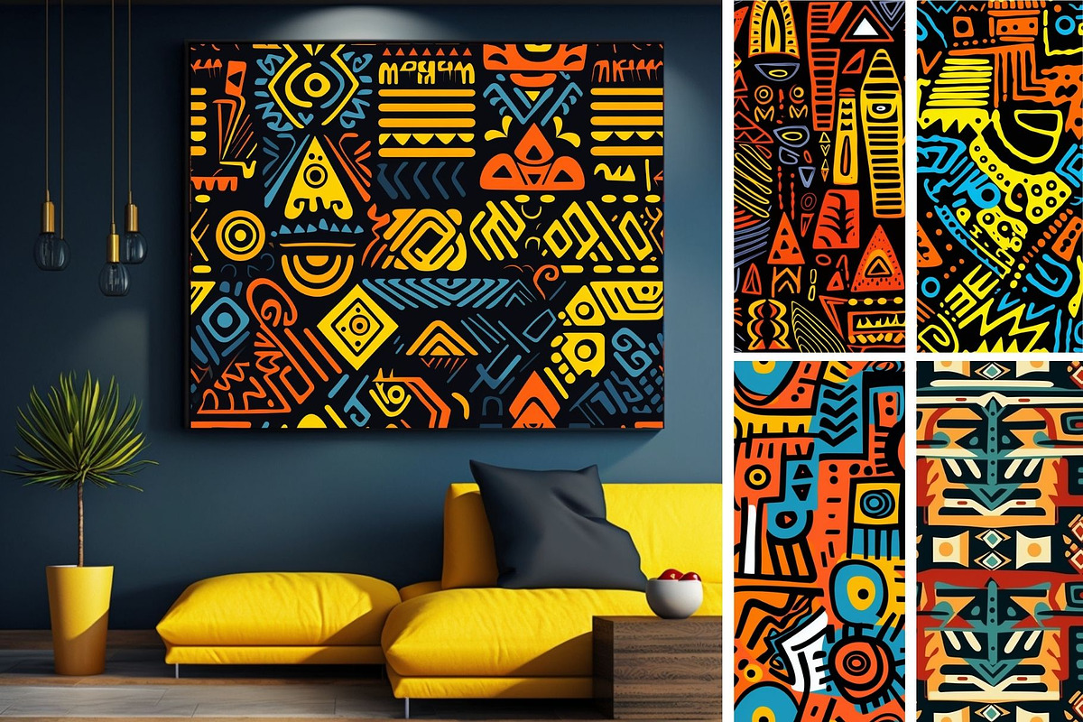 81 African abstract seamless pattern