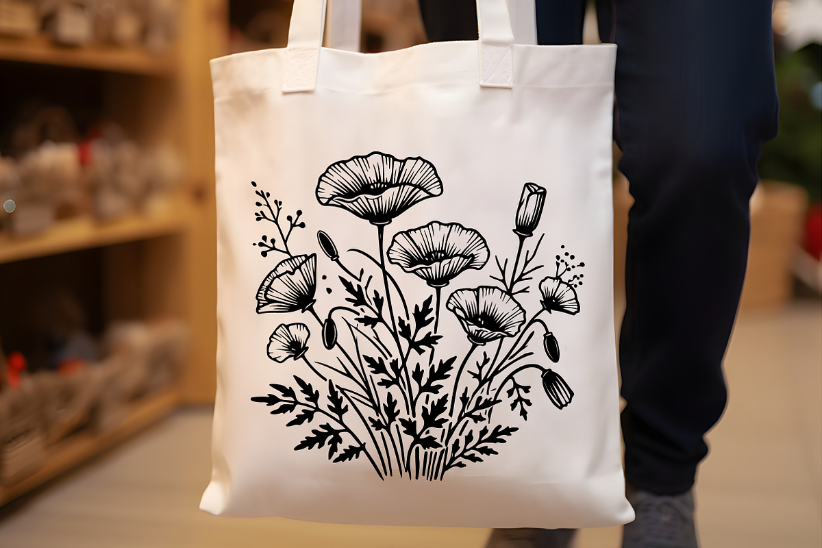 Spring California Poppy Flowers SVG, an Illustration by Rose Art (Photo 4 of 6)