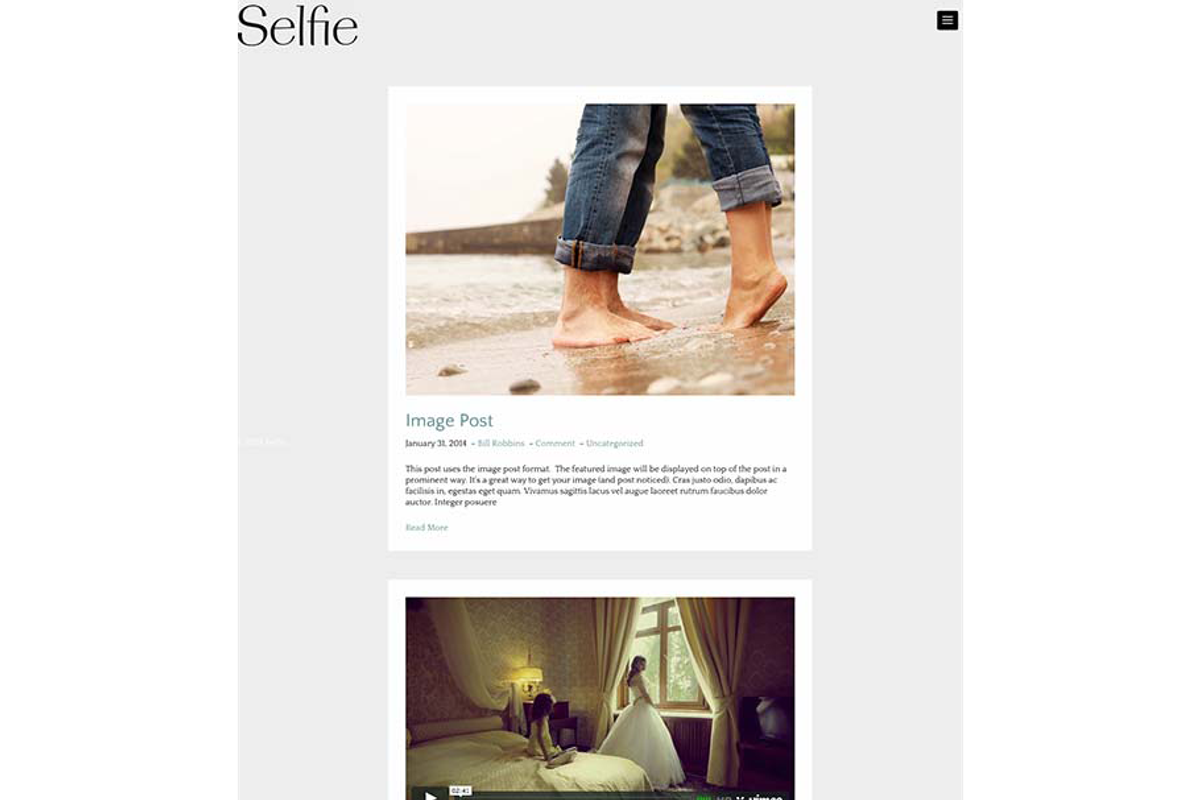 Selfie - Photography WordPress Theme, a WordPress Template by Organized Themes (Photo 2 of 2)