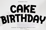 Cake Birthday, a Script Font by FreshTypeINK (Thumbnail 1 of 8)