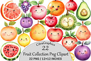 fruit collection Clipart, an Illustration by CitraGraphics (Thumbnail 1 of 5)
