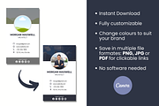 Digital Business Card Canva, a Business Card Template by Visual Designs (Thumbnail 2 of 3)