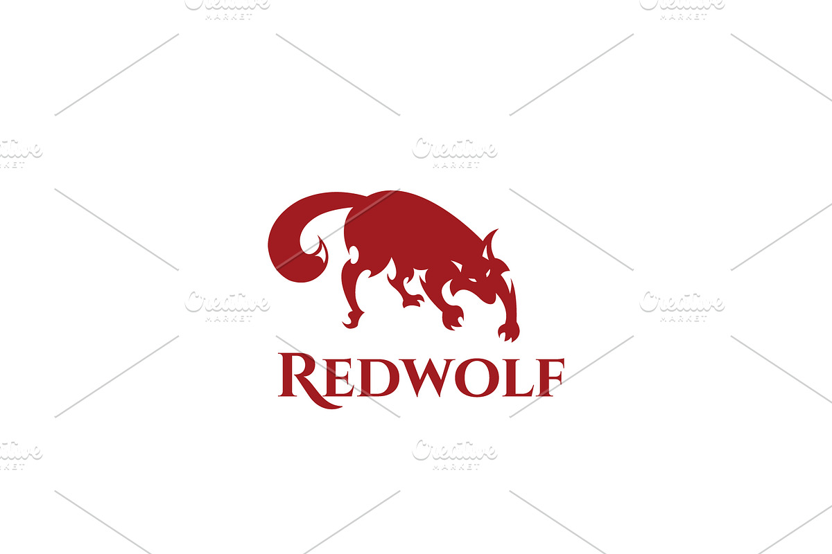 Dark Fire Wolf From Hell Logo, a Branding & Logo Template by ashenterprise (Photo 2 of 3)