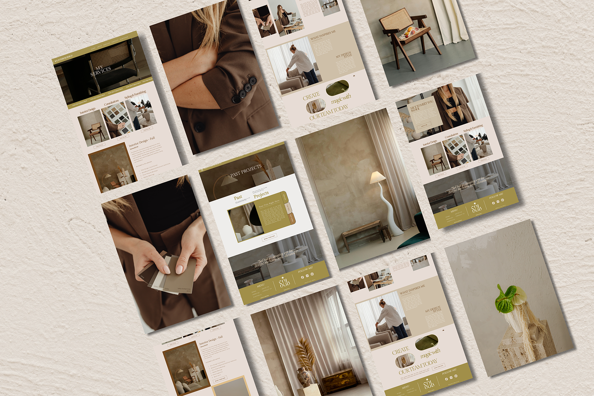Interior Designer Showit Template, a Landing Page Template by La Luna Collective Design (Photo 5 of 5)
